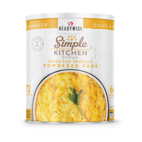 Simple Kitchen Powdered Eggs - 72 Serving Can