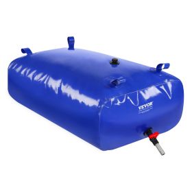 VEVOR 330L/87 Gallon Water Storage Bladder, RV Water Tank, 1000D Blue PVC Collapsible Water Storage Containers, Large Capacity Soft Water Bag