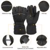 Heating Warm Gloves Battery Powered Heated Waterproof Gloves Unisex Electric Heated Gloves For Outdoor Sports Cycling Riding Skiing Skating Hiking Hun