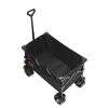 VEVOR Collapsible Folding Wagon, 150 L Beach Wagon Cart with All-Terrain Wheels, Heavy Duty Folding Wagon Cart Max 265 lbs with Drink Holders, Sports