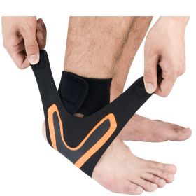 Ankle Support Brace Safety Ankle Sleeves (Option: S-1pc-Right orange)