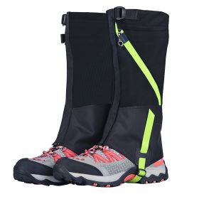 Leg Gaiters Waterproof Snow Boot Gaiters Snow Legging Shoe Gaiters Leg Cover for Walking Hunting Mountain Climbing Snowshoeing (type: Black_Kids)