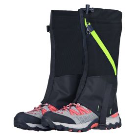 Leg Gaiters Waterproof Snow Boot Gaiters Snow Legging Shoe Gaiters Leg Cover for Walking Hunting Mountain Climbing Snowshoeing (type: Black_Adult)