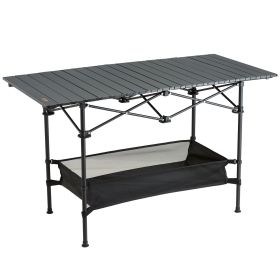 VEVOR Folding Camping Table, Outdoor Portable Side Tables, Lightweight Fold Up Table (Load-bearing Capacity: 200 lbs, Portable Storage Bag: Yes)