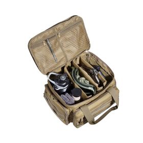 Tactical Gun Range Bag with Single Shoulder for 4 Pistols (type: Storage Bag, Color: Brown)