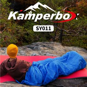 Kamperbox Camping Sleeping Bag Outdoor Camping 3 Season Sleeping Bag Camping (Color: as picture)