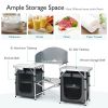 Folding Camping Table with Storage Organizer