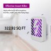 Indoor Plug In Bug Electric Zapper UV Mosquito Insect Killer Lamp Harmless Odorless Noiseless Trap Catcher Repellent