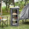 Folding Camping Storage Cabinet with 3 Shelves and Carry Bag