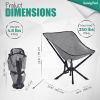 SUNNYFEEL Ultralight Folding Camping Chair, Portable Backpacking Chairs Lightweight, Small Compact Collapsible Camp Chair, Heavy Duty 300 LBS for Outd